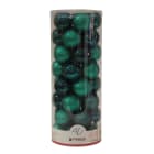 GIOCOPLAST NATALE - CIL. 40 SFERE D.60 SMERALDO, MET. MAT. GLITTER