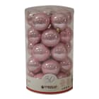 GIOCOPLAST NATALE - CIL. 30 SFERE PLASTICA PERLATE D.60 ROSA