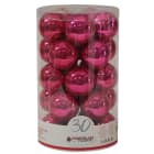 GIOCOPLAST NATALE - CIL. 30 SFERE PLASTICA PERLATE D.60 MAGENTA