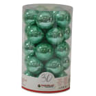 GIOCOPLAST NATALE - CIL. 30 SFERE PLASTICA PERLATE D.60 SMERALDO