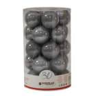 GIOCOPLAST NATALE - CIL. 30 SFERE PLASTICA PERLATE D.60 FUME'