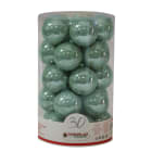 GIOCOPLAST NATALE - CIL. 30 SFERE PLASTICA PERLATE D.60 GREEN TEA