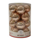 GIOCOPLAST NATALE - CIL. 16 SFERE PLASTICA PERLATE D.80 RAME