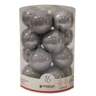 GIOCOPLAST NATALE - CIL. 16 SFERE PLASTICA PERLATE D.80 FUME'