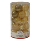 GIOCOPLAST NATALE - CIL. 25 SFERE PLASTICA D.60 GEMME ORO
