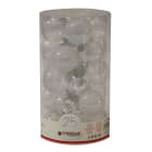 GIOCOPLAST NATALE - CIL. 25 SFERE PLASTICA D.60 GEMME BIANCHE