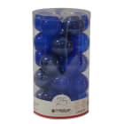 GIOCOPLAST NATALE - CIL. 25 SFERE PLASTICA D.60 GEMME BLU