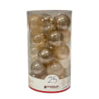 GIOCOPLAST NATALE - CIL. 25 SFERE PLASTICA D.60 GEMME CHAMPAGNE