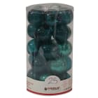 GIOCOPLAST NATALE - CIL. 25 SFERE PLASTICA D.60 GEMME SMERALDO