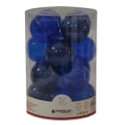 GIOCOPLAST NATALE - CIL. 16 SFERE PLASTICA D.80 GEMME BLU