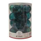 GIOCOPLAST NATALE - CIL. 16 SFERE PLASTICA D.80 GEMME SMERALDO