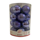 GIOCOPLAST NATALE - CIL. 20 SFERE PLASTICA D80. PURPLE, MET. MAT. GLITTER