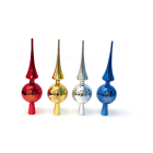 GIOCOPLAST NATALE - SCAT. PUNTALE PLASTICA MULTI CM.26 DEC. FOGLIA, COL. ASS.