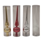 GIOCOPLAST NATALE - PUNTALE PLASTICA 25 CM LISCIO, COL. ASS.