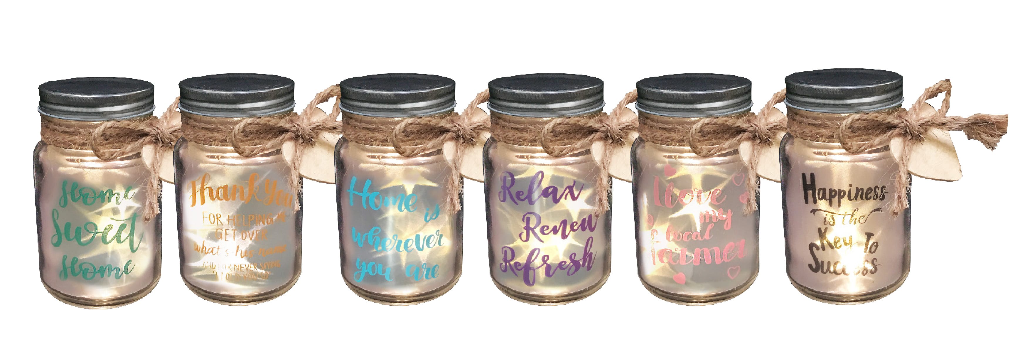 GIOCOPLAST NATALE - VASETTO H.13 X D.8 CM CON LED EFFETTO STELLE, A BATTERIE, ASS. 48020026