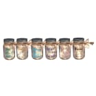 GIOCOPLAST NATALE - VASETTO H.13 X D.8 CM CON LED EFFETTO STELLE, A BATTERIE, ASS.