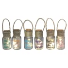 GIOCOPLAST NATALE - BOTTIGLIETTA H.14 X D.6,5 CM CON LED EFFETTO STELLE, BATT. INCL., ASS.