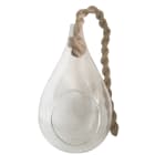 GIOCOPLAST NATALE - AMPOLLA VETRO DECORABILE CON CORDA H. 18,5 CM