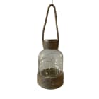 GIOCOPLAST NATALE - BOTTIGLIA RUSTIC H.16,5 X D.9 CM CON GOCCE DI LED, A BATT.