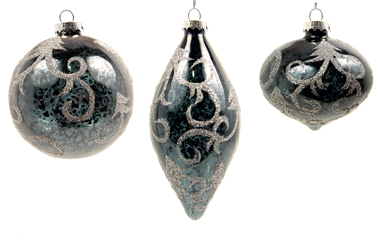 GIOCOPLAST NATALE - SFERA VETRO DIAM.80 BLU OLTREMARE