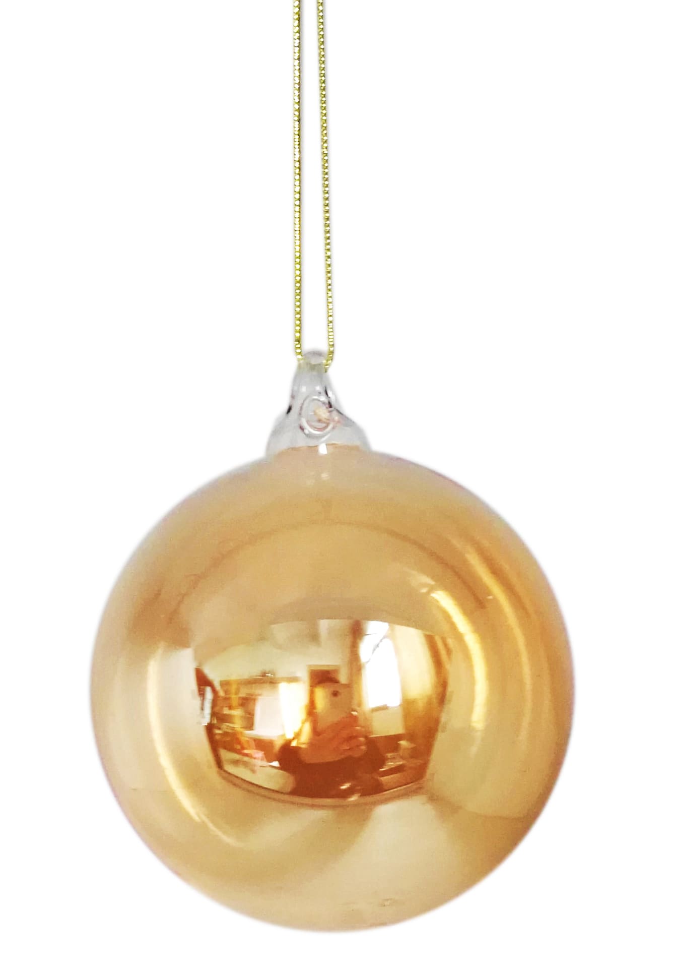 GIOCOPLAST NATALE - SFERA VETRO BOLLA DI SAPONE AMBRA D.100 MM