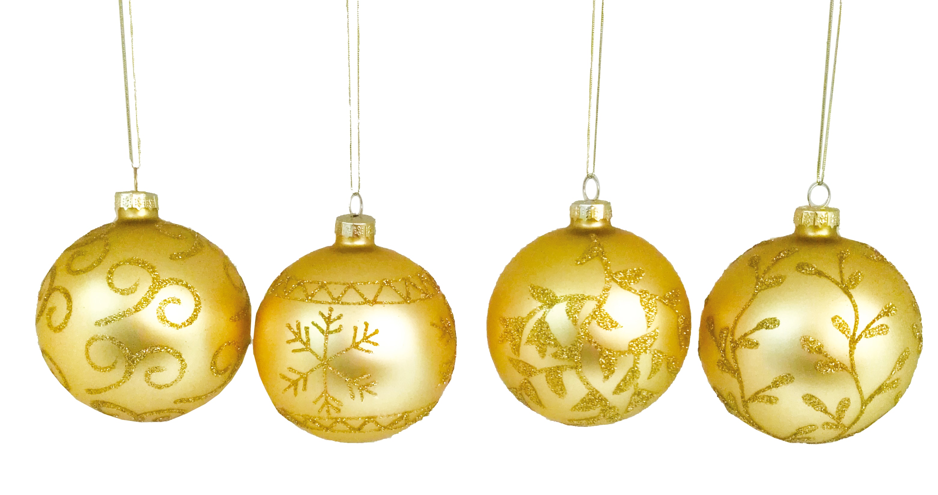 GIOCOPLAST NATALE - SFERA VETRO ORO MATT D.80 MM, DEC. ASS. 48118142