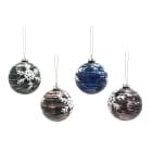 GIOCOPLAST NATALE - SFERA VETRO NEW ART D.80 MM, COL. ASS.