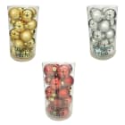 GIOCOPLAST NATALE - CILINDRO 20 SFERE VETRO D.60 MM MET/MATT COL. ASS.