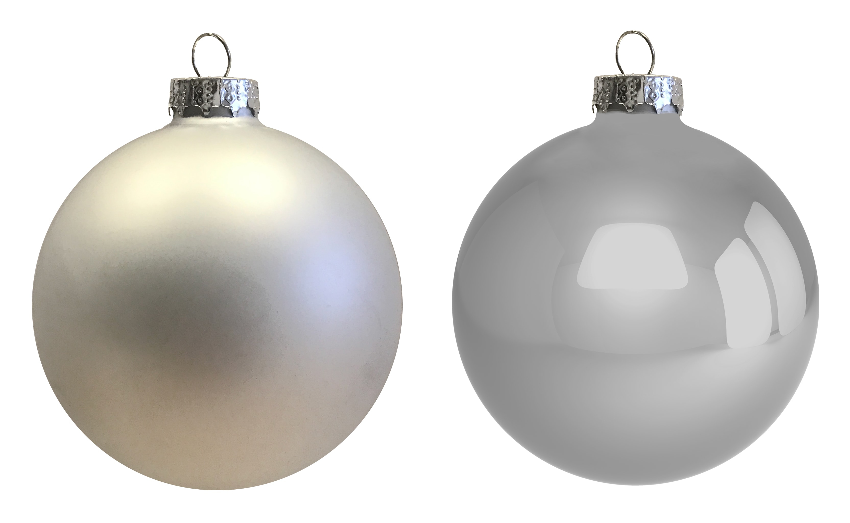 GIOCOPLAST NATALE - SFERA VETRO ROYAL 80MM SILVER