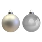 GIOCOPLAST NATALE - SFERA VETRO ROYAL 80MM SILVER