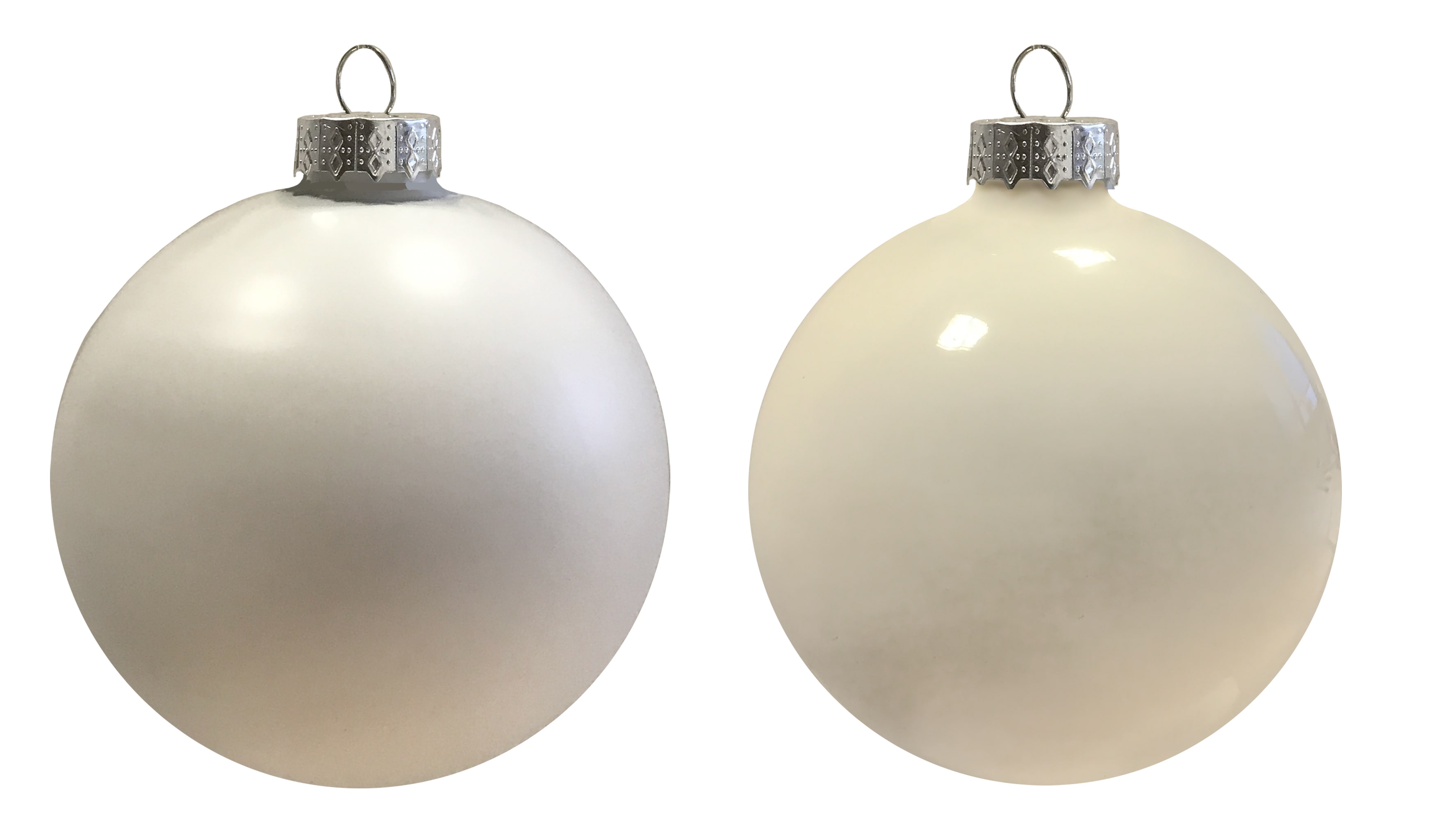 GIOCOPLAST NATALE - SFERA VETRO ROYAL 80MM PEARL WHITE