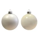 GIOCOPLAST NATALE - SFERA VETRO ROYAL 80MM PEARL WHITE