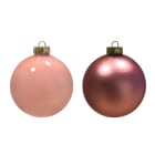 GIOCOPLAST NATALE - SFERA VETRO ROYAL 80MM PINK