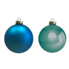 GIOCOPLAST NATALE - SFERA VETRO ROYAL 80MM ICE BLUE