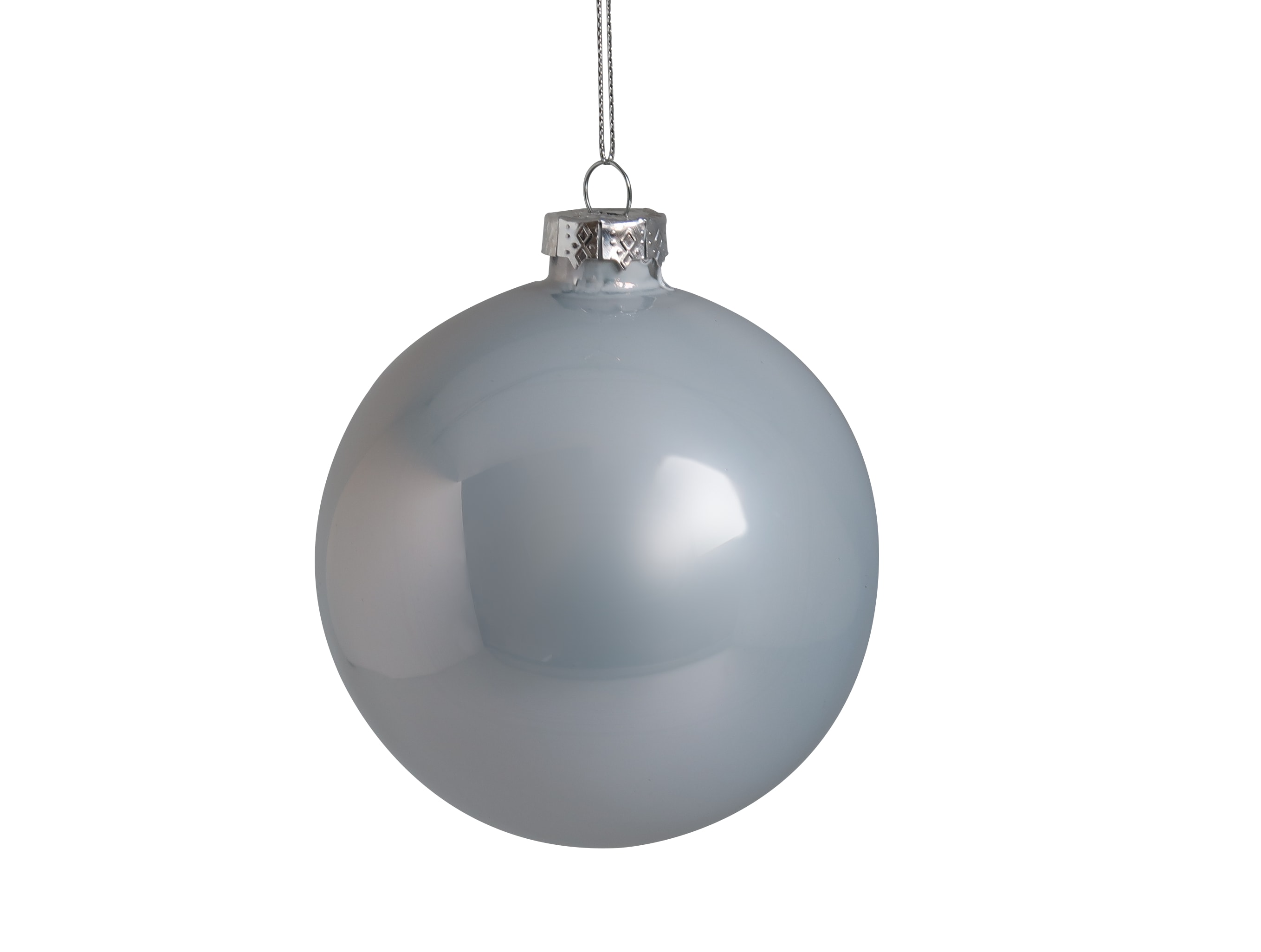 GIOCOPLAST NATALE - SFERA VETRO PERLATA ROYAL 80MM CLOUD