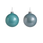 GIOCOPLAST NATALE - SFERA VETRO PERLATA ROYAL 80MM HORIZON
