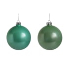 GIOCOPLAST NATALE - SFERA VETRO PERLATA ROYAL 80MM GREEN TEA