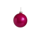 GIOCOPLAST NATALE - SFERA VETRO PERLATA ROYAL 80MM MAGENTA