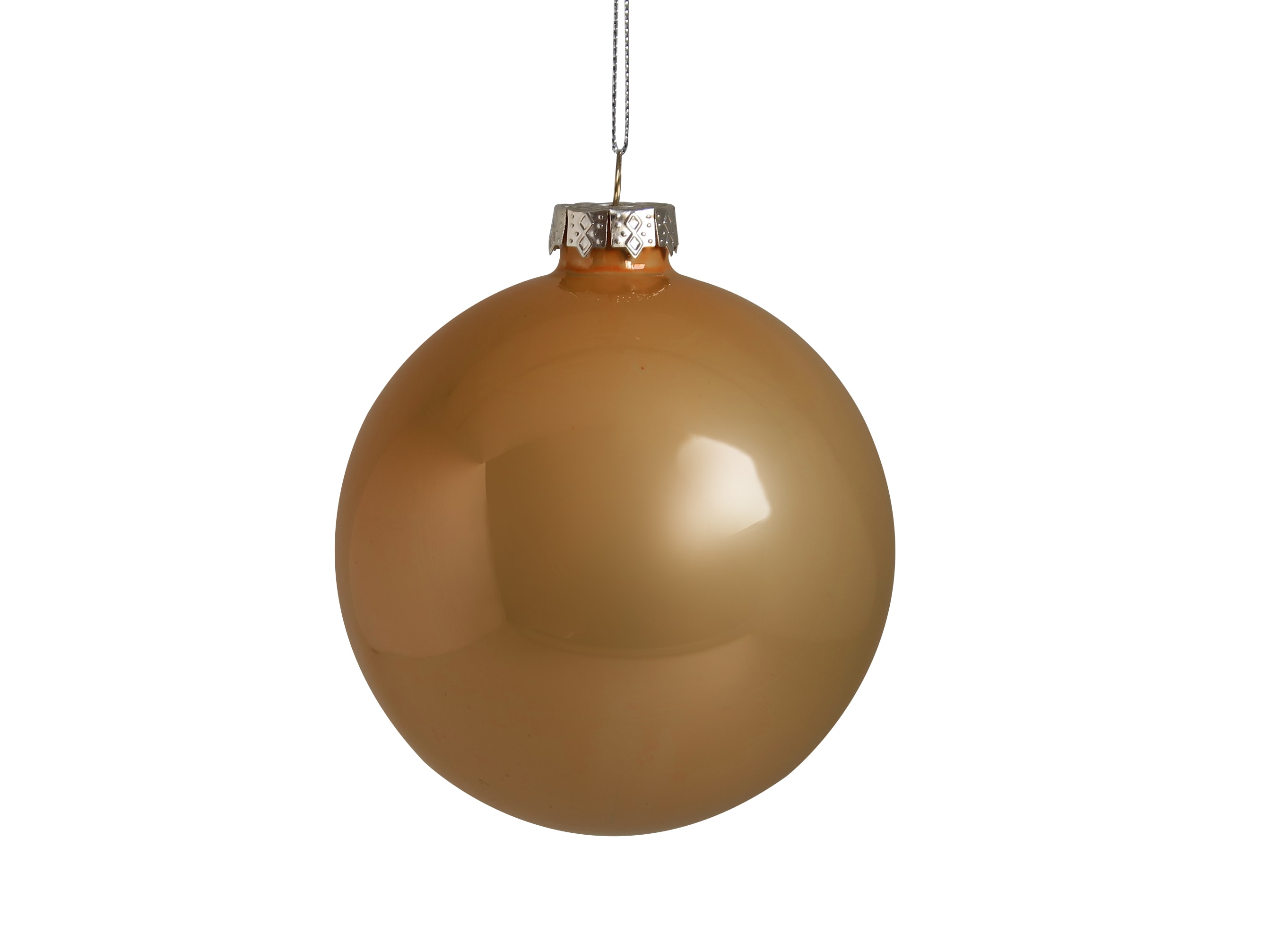 GIOCOPLAST NATALE - SFERA VETRO PERLATA ROYAL 80MM COPPER
