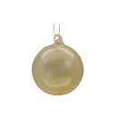 GIOCOPLAST NATALE - SFERA VETRO ROYAL CLEAR 80MM GOLD