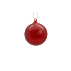 GIOCOPLAST NATALE - SFERA VETRO ROYAL CLEAR 80MM RED