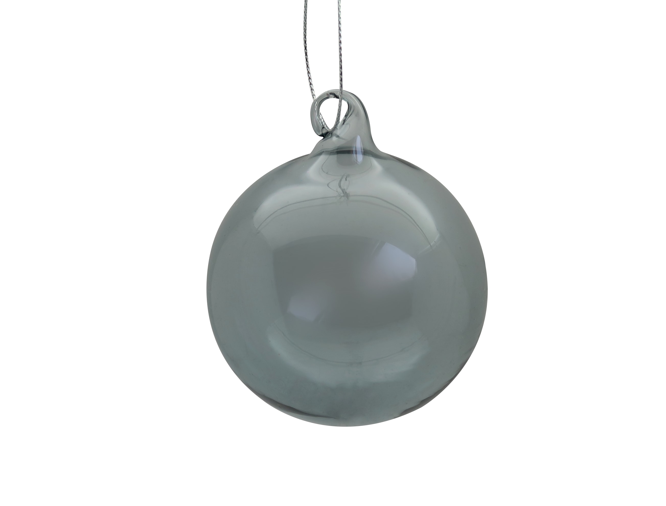 GIOCOPLAST NATALE - SFERA VETRO ROYAL CLEAR 80MM FUME'