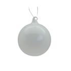 GIOCOPLAST NATALE - SFERA VETRO ROYAL CLEAR 80MM MILKY
