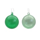 GIOCOPLAST NATALE - SFERA VETRO ROYAL CLEAR 80MM GREEN TEA