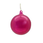 GIOCOPLAST NATALE - SFERA VETRO ROYAL CLEAR 80MM MAGENTA