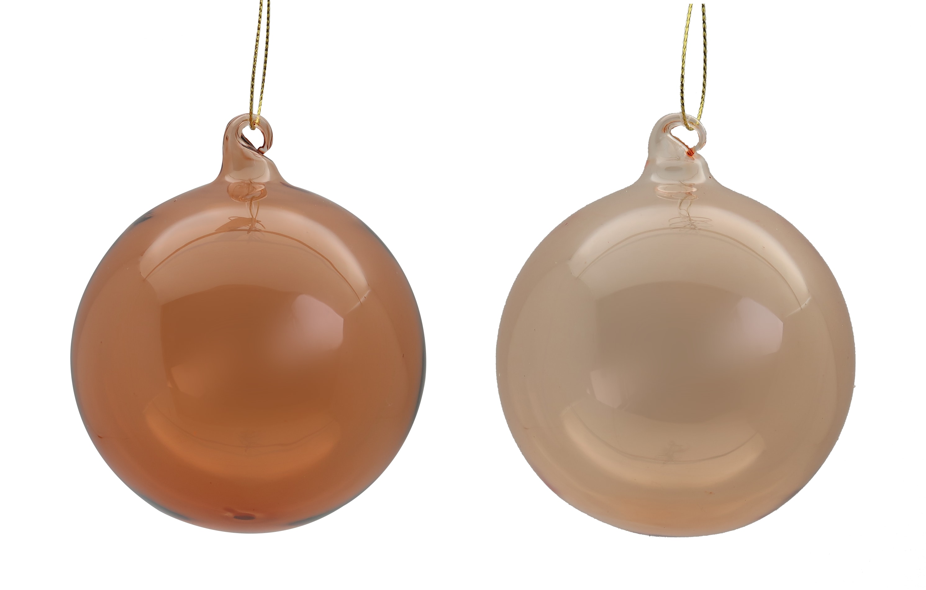 GIOCOPLAST NATALE - SFERA VETRO ROYAL CLEAR 80MM WHISKY