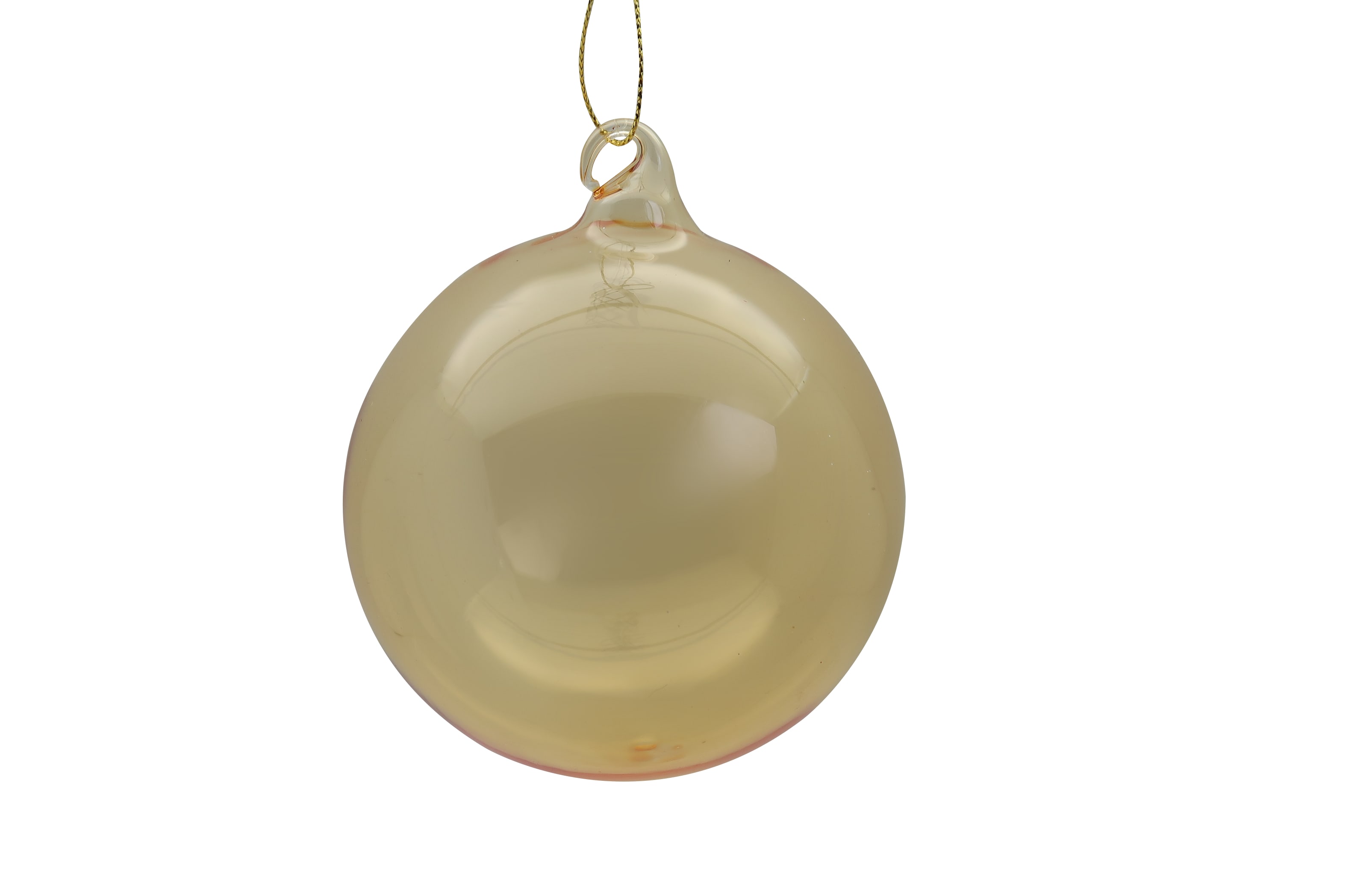 GIOCOPLAST NATALE - SFERA VETRO ROYAL CLEAR 100MM GOLD