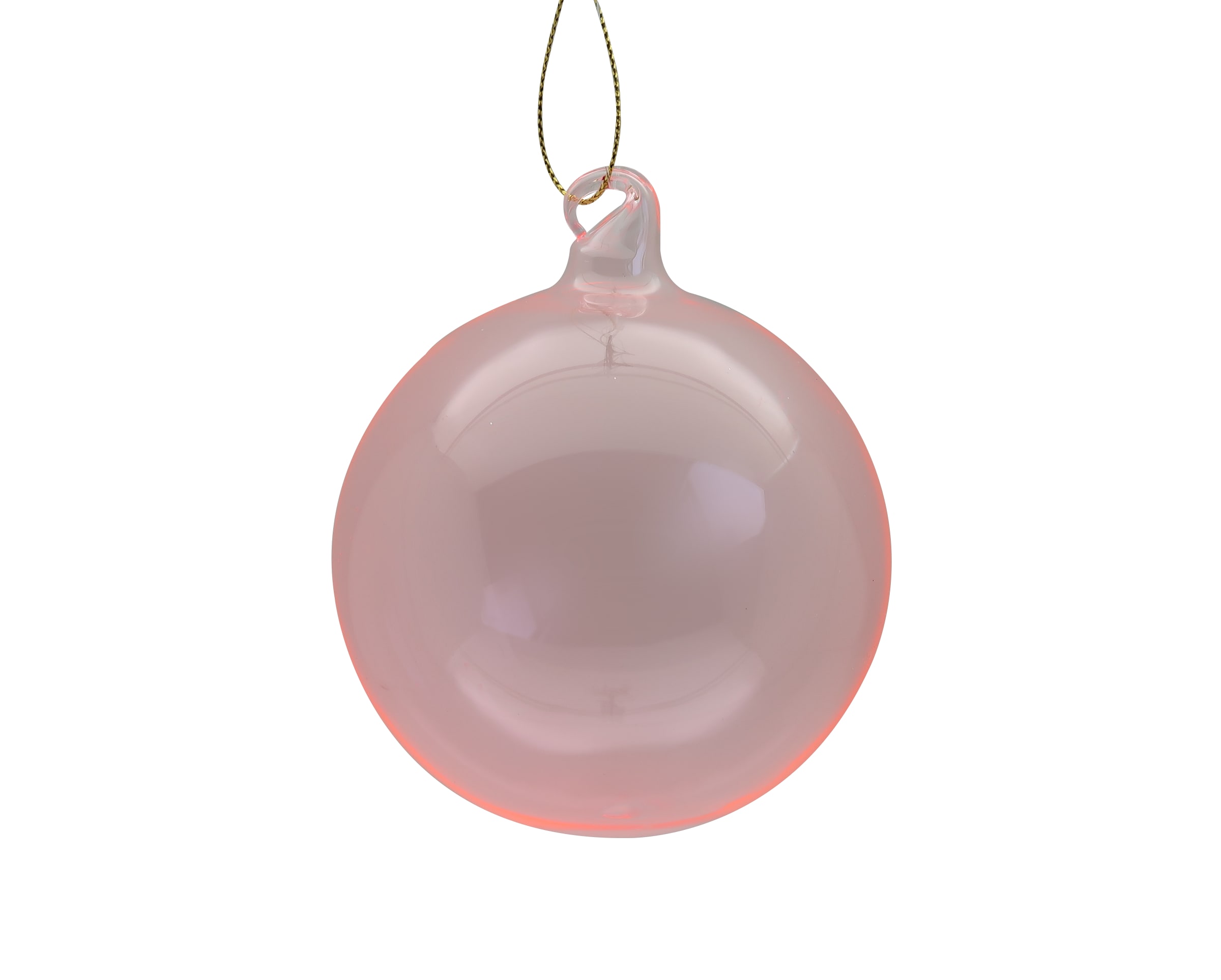 GIOCOPLAST NATALE - SFERA VETRO ROYAL CLEAR 100MM PINK