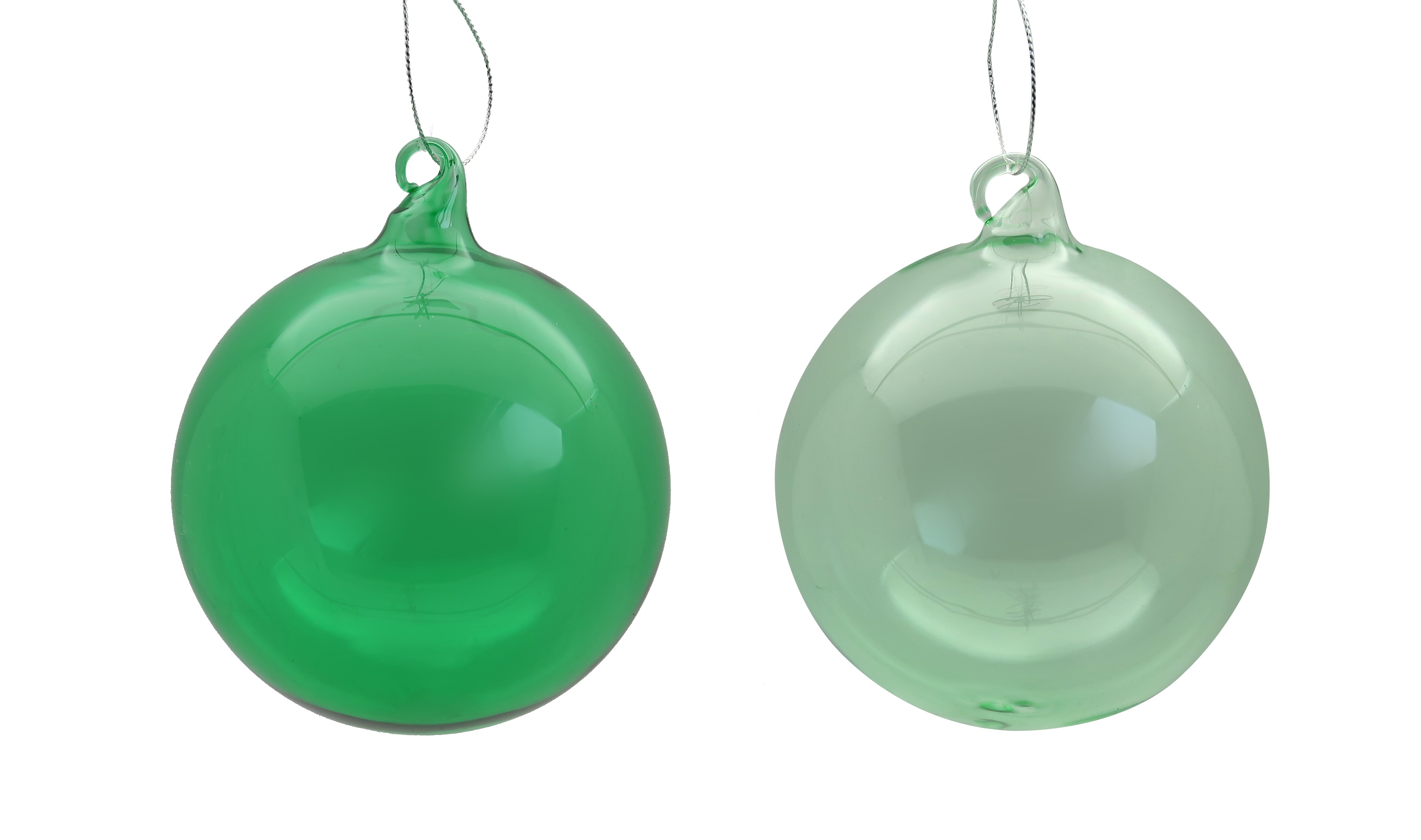 GIOCOPLAST NATALE - SFERA VETRO ROYAL CLEAR 100MM GREEN TEA