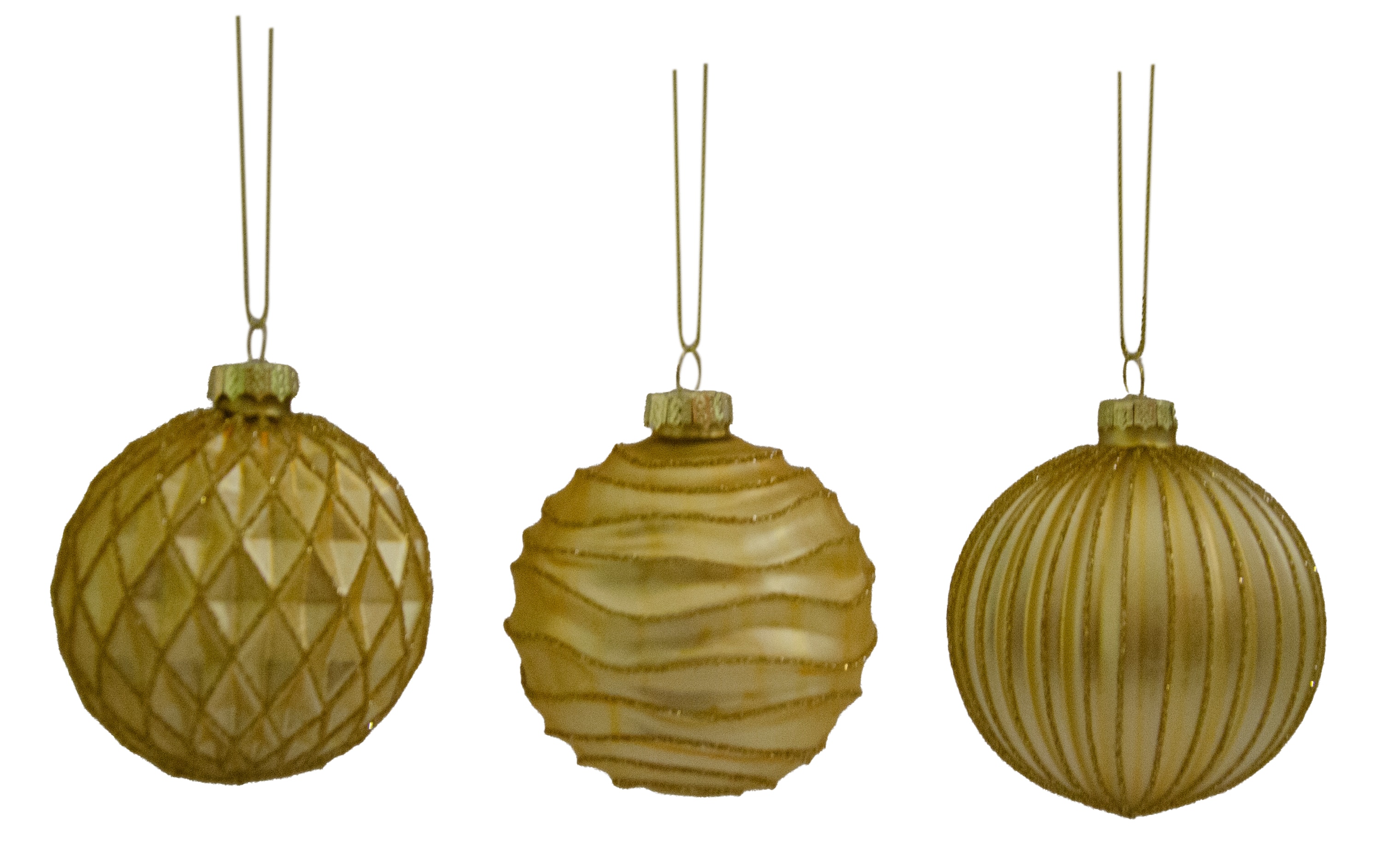 GIOCOPLAST NATALE - SFERA VETRO PRESTIGE 80MM GOLD, MOD. ASS.